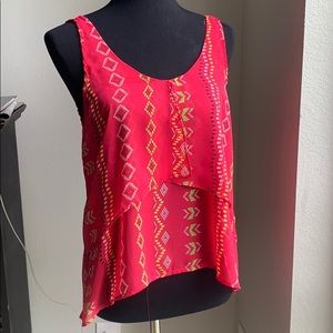 Hot Pink Flowy Tank